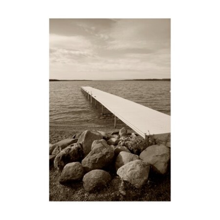 Trademark Fine Art Monte Nagler 'Pier Under Clouds' Canvas Art, 22x32 ALI44920-C2232GG